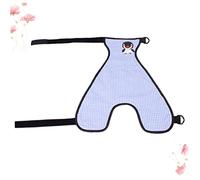 COSMEVIVI 1pc Adjustable Dog Belly Cover Chequer Pattern for Outdoor Use Lightweight and Breathable Pet Clothes Sky