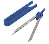 COSMEVIVI 1pc Electrocardiogram Divider Caliper Tool with Screw-mount Design and Storage Case Metal Ekg Measuring Calipers for Doctors and Nurses Blue Measurement Instrument