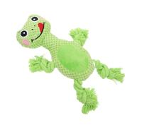 COSMEVIVI 1pc Interactive Dog Molar Toy Cute Squeaky Frog for Care Bite-resistant Pet Plaything for Dogs and Cats Fun and Engaging Oral Cleaning Toy