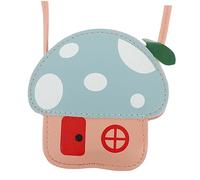 COSMEVIVI 1pc Mushroom Change Bag Cute Cartoon Coin Purse for Boys Durable Messenger Bag for Fashionable Versatile Storage for Coins Snacks Items Pink