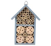 COSMEVIVI 1Pc Wooden Beehive Decorative House Ornament Painted Insect Cabin for Smooth Surface Hanging Hook Encourages Bees Insects to Nest Outdoors