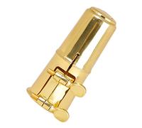 COSMEVIVI 1set Alto Saxophone Mouthpiece Cap Clamp Metal Design for Easy Installation and Maintenance for Enhancing Sound Quality and Longevity