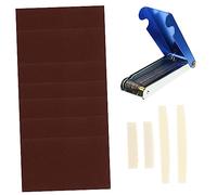 COSMEVIVI 1set Guitar Nut and Saddle Repair Tool Kit Needle Files Sandpaper and Bridge Saddle Essential for Acoustic Guitar Maintenance and Setup