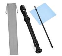 COSMEVIVI 1Set Recorder Flute for Beginners Includes Cleaning Rod Cloth Storage Bag Stylish Design with English Music for Easy Learning