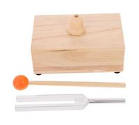 COSMEVIVI 1set Tuning Fork with Wooden Resonator Box Mallet Healing Fork for Yoga Meditation Relaxation Techniques Promotes Relaxation Sound Therapy