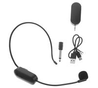 COSMEVIVI 1set Wireless Headset Microphone Voice Amplifier for Teaching and Public Speaking Compatible Smartphones and Computers for and Lectures