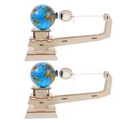 COSMEVIVI 2 Sets Gravity Puzzle Science Experiment Kit Wooden Space Model Building Toy for Developing Hand-Eye Coordination and Creativity
