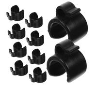 COSMEVIVI 20pcs Mic Cable Clips for Microphone Stand and Bracket, Portable Plastic Cord Holders with 25mm Wire Diameter, Prevent Tripping Hazards, for Recording and Live Streaming