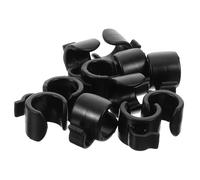 COSMEVIVI 20pcs Microphone Cable Clips for Stand 25mm Plastic Cord Holders Mic Cable Organizer Clamp for Wireless Mic on Tripod and Speaker Poles Suitable for Live Streaming and Recording