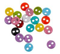 COSMEVIVI 20pcs Mini Decorative Doll Clothing Buttons Colorful Small Plastic Buttons for DIY Doll Clothes Sewing and Crafting Easy to Attach for Mini Garments