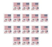 COSMEVIVI 20pcs Temporary America Flag Tattoos for Events and Party Celebrations, Water Transfer Paper and Pet Film Material, Comfortable Fit and Easy Application Patriotic Body Stickers