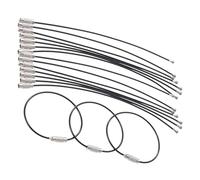 COSMEVIVI 25pcs Heavy Duty Keychain Wire Rings Keychain Loops Rings for Luggage Stainless Steel Wire Key