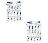 COSMEVIVI 2pcs Bass Recorder Chords Finger Chart Essential Practice Guide for Beginners Diagrams for