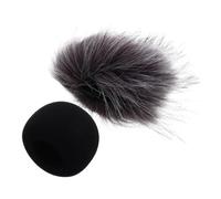 COSMEVIVI 2pcs Furry Microphone Windscreen Sponge Wind Cover for Recording Quality Compatible with Zoom for Studios Karaoke and Broadcasting
