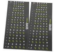 COSMEVIVI 2pcs Guitar Fretboard Stickers Guitar Practicing Decal Easy Install Chord Stickers No Fading Residue