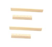 COSMEVIVI 2pcs Guitar Nut and Saddle Set Classical Guitar Bridge Bone Nut Saddle Easy to Cut Enhance Playability Random Style