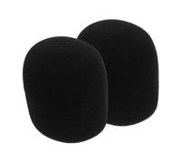 COSMEVIVI 2pcs Large Sponge Microphone Cover for Handheld Microphones Thick Windscreen for Ktv and Home Use Protects against Wind and Saliva Washable