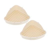 COSMEVIVI 2pcs Litter Box Filtering Base Safe Mesh Design for Easy Training of Bunny Guinea Pig Hamster Pet Toilet Tray for Indoor and Outdoor Use