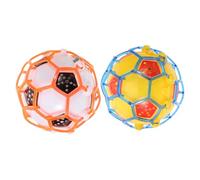 COSMEVIVI 2pcs Luminous Jumping Football for No Battery Electric Dancing Ball Enhances Hand Eye Coordination and Rhythm Learning Random Color