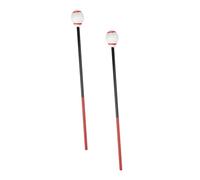 COSMEVIVI 2pcs Marimba Hammers Wood Mallets with White Felt Heads and Red Strings, Percussion Sticks for Xylophone and Marimba Accessories, Musical Instrument Mallet Set for Performance