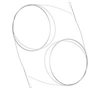 COSMEVIVI 2pcs Metal Dulcimer String Instrument Strings Steel 21# Standard Tension Silver Replacement Dulcimer Accessories for Players and Enthusiasts