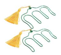 COSMEVIVI 2pcs Metal Music Book Clip Tassel Pendants Sheet Music Holder for Piano Score Notebook