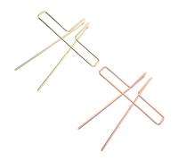 COSMEVIVI 2pcs Music Book Holder Clip Metal Music Sheet Clip Page Holder for Guitar Score Portable Shape