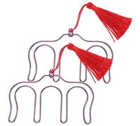 COSMEVIVI 2pcs Music Sheet Holder Clips Tassel Metal Page Clips for Piano Guitar and More Practical Music Score Page Holders