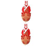 COSMEVIVI 2pcs Pet Parrot Diaper Flying Suit Bowknot Decor Comfortable and Lightweight Bird Pant for Cockatiels and Parakeets Red Easy to Clean and Prevents