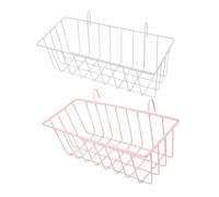 COSMEVIVI 2pcs Rabbit Hay Feeder Wire White Sturdy Iron Hay Holder Easy Install Bunny Feeder for Cage
