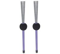 COSMEVIVI 2pcs Retractable Stainless Steel Drum Wire Brush Sticks Comfortable Grip Percussion Instrument Accessories for Box Drums present for Drummers