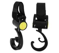 COSMEVIVI 2pcs Stroller Hook Hanging Hooks Multi-Purpose for Carriage Pram Bag Diaper Stroller Accessories Easy Installation Material