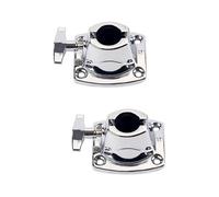 COSMEVIVI 2pcs Tom Cymbal Holder Clamp for Drummers Lightweight Drum Accessory for Secure Setup for Drum Kit Parts and Easy Carrying Silver
