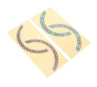 COSMEVIVI 2pcs Unique Guitar Sound Hole Decals Guitar Decal Stickers Self Adhesive Decorative Sticker