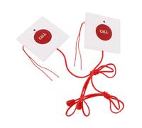COSMEVIVI 2pcs Wall Mounted Sos Emergency Call Buttons for Seniors with Pull Cord Design Quick Response Alert System for Caregiver Pager Reliable Elderly Panic Alarm for Home and Patient