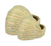 COSMEVIVI 2pcs Woven Nest for Chickens Cozy Sleeping House Laying Nest Hand-woven Design for Various Chicken Creates Warm Secure Environment