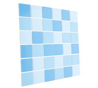 COSMEVIVI 36pcs DIY Ceramic Pool Tiles for Swimming Pool and Fish Seamless Blue Mosaic Floor and Wall Tiles Easy to Install for Kitchen and Bathroom for Custom Patterns