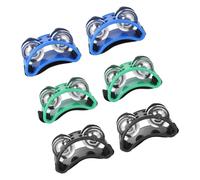 COSMEVIVI 3pairs Foot Tambourines for Music Enlightenment Vibrant Color Percussion Instruments for Musicians Dancers Fitness Enthusiasts Versatile Foot Bells for Various Activities Your