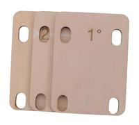 COSMEVIVI 3pcs Guitar Neck Heightening Shims Gaskets for Bass Electric Guitars Durable Neck Shims for