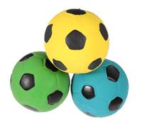 COSMEVIVI 3pcs Interactive Sound Football Toy Bouncy Yellow Fun for Pets and Boys and Girls Engaging and Safe Playtime