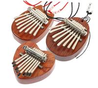 COSMEVIVI 3pcs Mini Wooden Kalimba Thumb Piano Portable Finger Instrument for Boys and Girls Cat Heart and Shapes Easy to Play Beautiful Sounds Musical for Beginners
