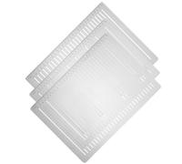 COSMEVIVI 3pcs Plastic Straight Line Stencil Template Ruler Set, Templates for Drawing with 10mm, 9mm, 8mm Line Spacing, Portable Multi-Functional Tool for University and Academic Projects