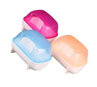 COSMEVIVI 3pcs Random Plastic Hamster Bath Lightweight Sand Container for Hamster Bathroom Easy to Clean Pet Sand Bath Room Compact Design for Cage Corner Use