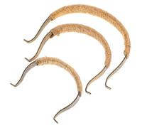 COSMEVIVI 3pcs Retro Teapot Handle, Beech and Copper Alloy, Easy Remove | Simple Style for Whistling Kettles, Safer Pouring, Fits Multiple Sizes, Home Cooks and Repairers