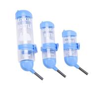 COSMEVIVI 3pcs Round Head Kettle Pet Hanging Waterer Bite-resistant Hamster Water Bottle Portable Pet Water Dispenser