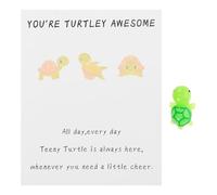 COSMEVIVI 4 Sets Turtle Motivational Cards with Inspirational Quotes Encouragement and Parties for Positive Reinforcement and Daily Motivation