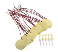 COSMEVIVI 40pcs 27mm Piezo Discs with Leads Acoustic Instrument Piezo Sounder Sensor for Guitar Musical Trigger Drum Disc Acoustic Guitar Accessories