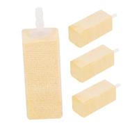 COSMEVIVI 4pcs Aquarium Air Stone Bubbler Wooden Bubble Diffuser for Fish Tank Maintenance Protein Skimming