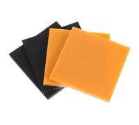 COSMEVIVI 4Pcs Black Rubber Heel Tips Replacement for High Heels, Anti-Slip Shoe Repair Inserts, Quiet Wear-Reducing Supplies for Ladies Shoes