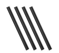 COSMEVIVI 4pcs Dustpan Edge Strips Plastic Lips Replacement for Dustpan Accessories, Easy to Replace and Facilitates Debris Gathering, Black Plastic Material for Home Cleaning